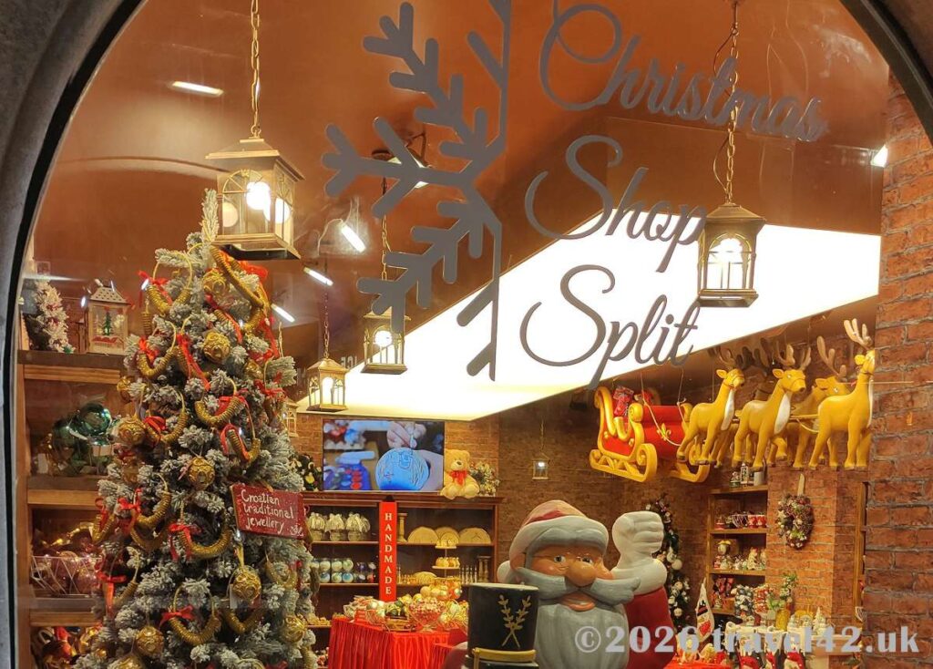 Christmas shop in Split