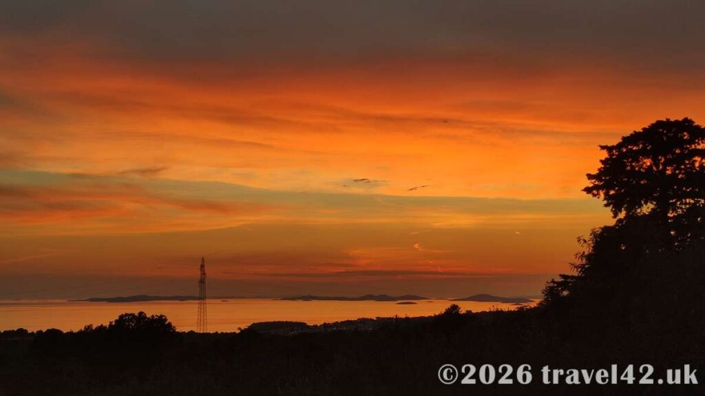 View from Saricevi Dvori restaurant