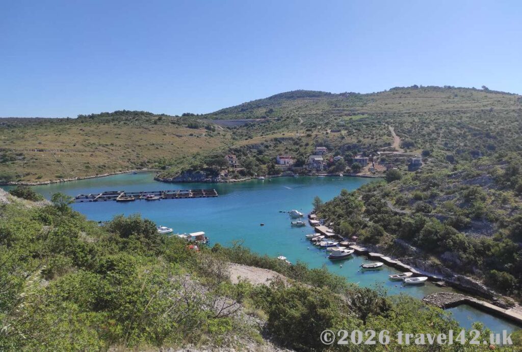 Adriatic scenery between Primosten and Rogoznica