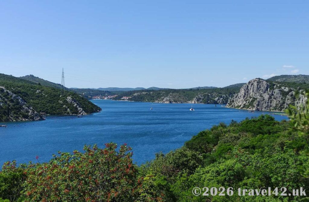 Croatian scenery between Vodice and Sibenik