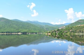 Sunny day on Tikvesh lake