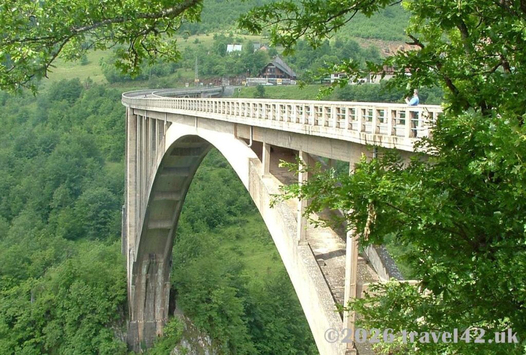 The Durdevica Tara Bridge in Montenegro