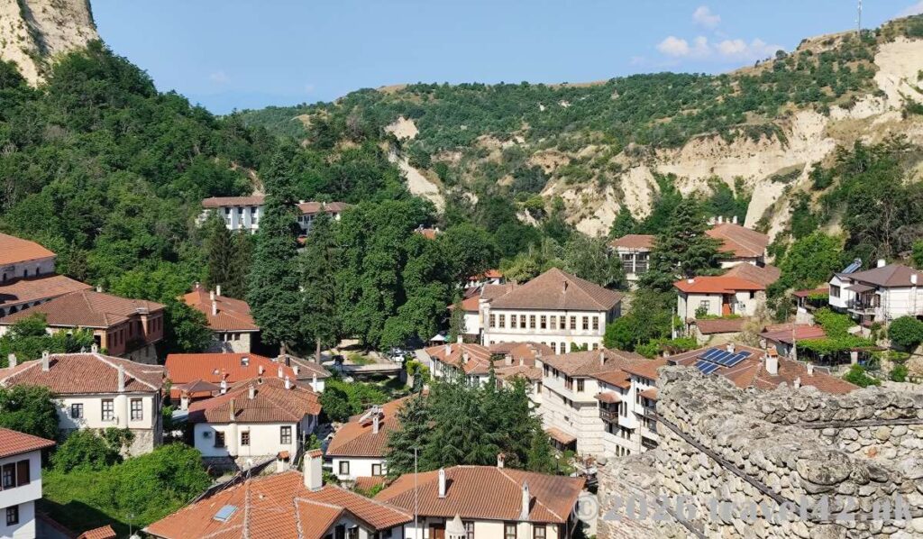 Melnik town from above
