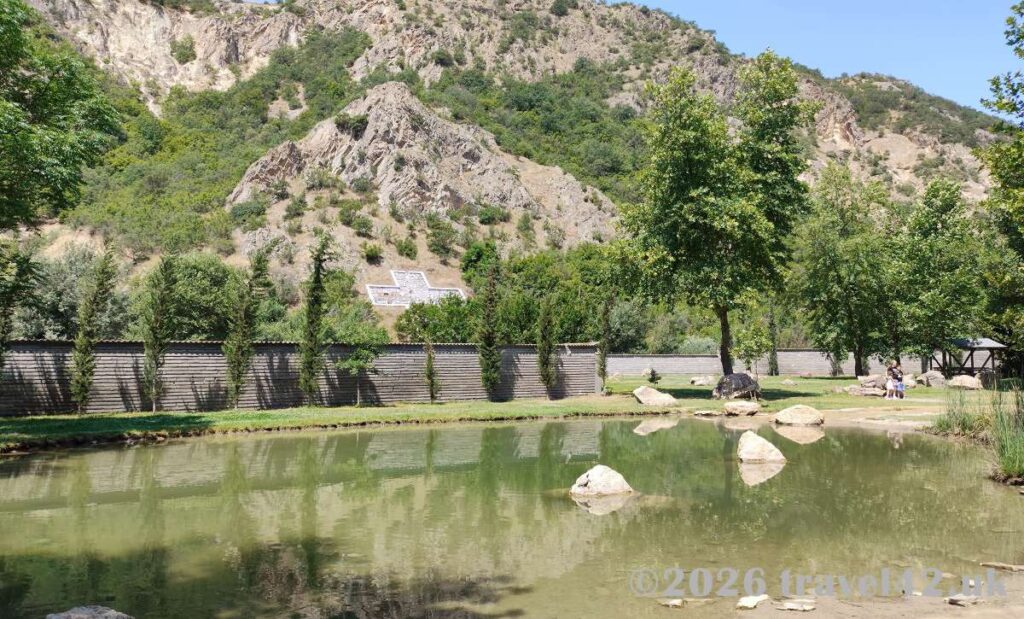 Pound with turtles near Baba Vanga's house