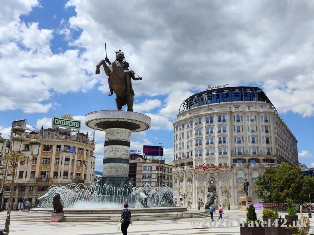 Skopje central square