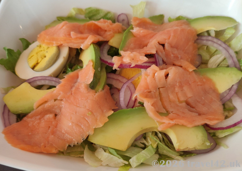 Breakfast salad in Rome