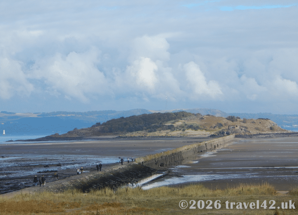 Cramond Island during low tide