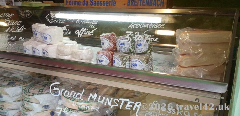 A tempting selection of Alsatian cheeses