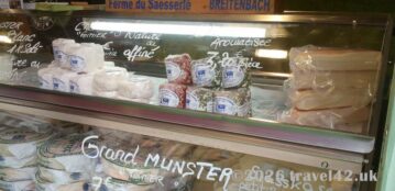 A tempting selection of Alsatian cheeses