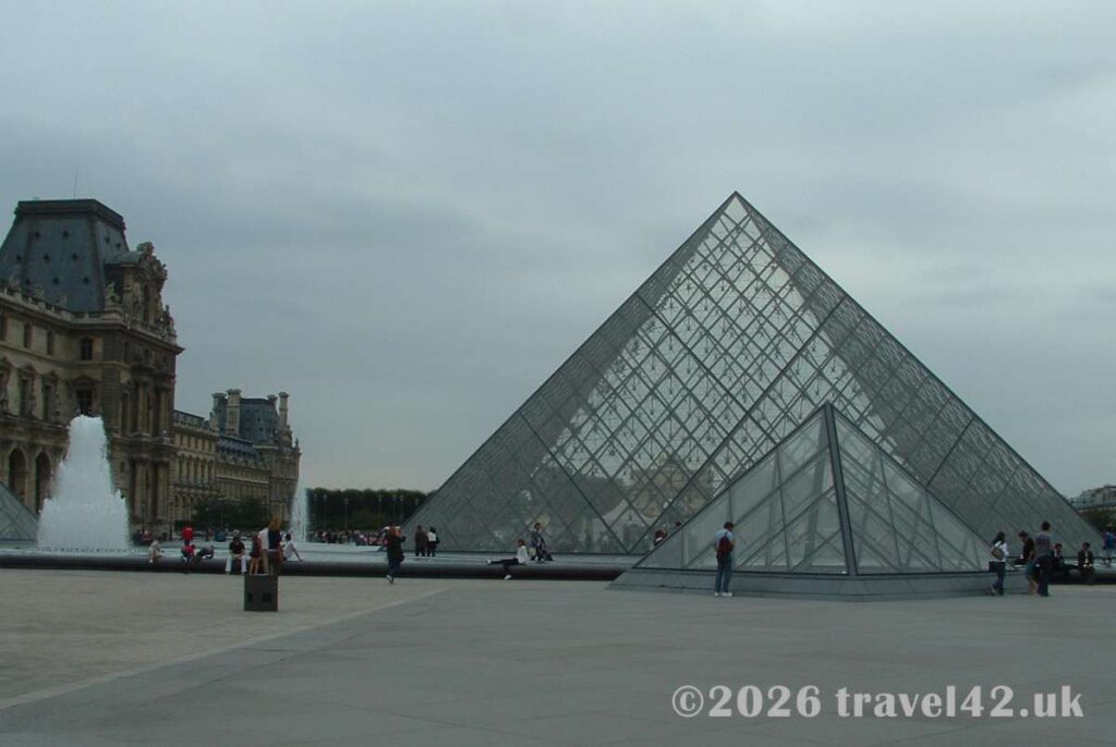 The Louvre Pyramid in Paris