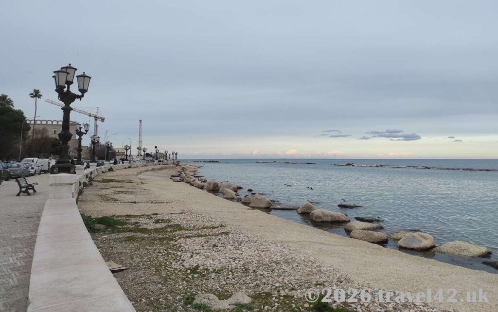 Waterfront promenade in Bari