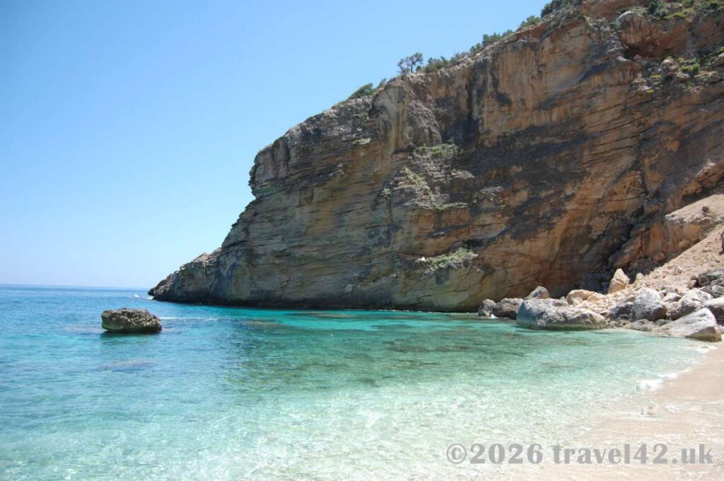 Crystal-clear waters on Sardinia's east coast