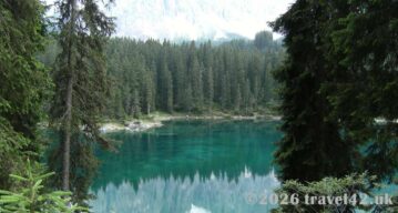 Alpine lake in the Dolomites