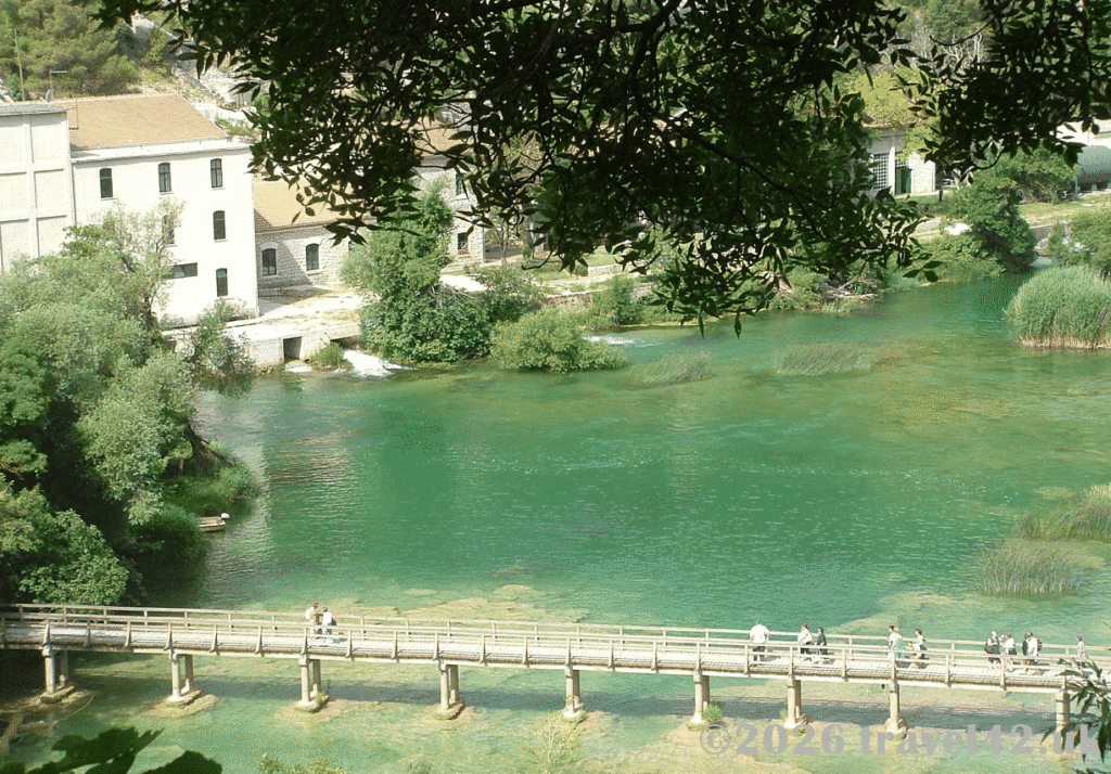 Lower lake in Krka National Park