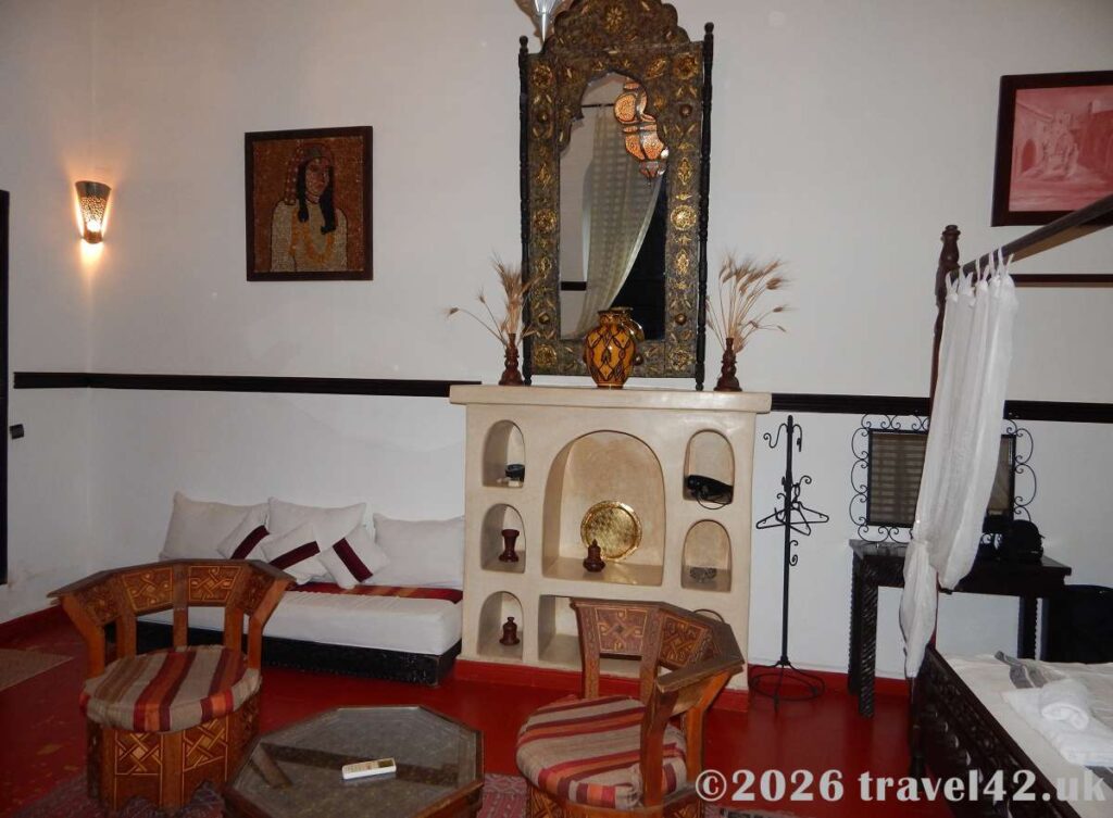 Interior of Moroccan riad