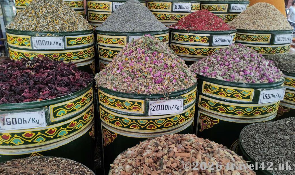 Moroccan spices and herbs