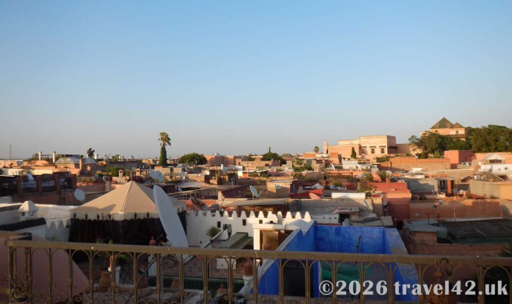 View from roof terrace