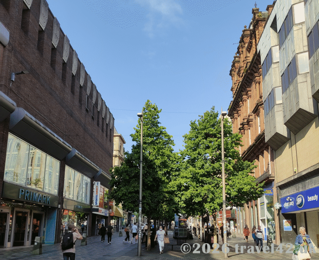 Pedetrian street in Glasgow