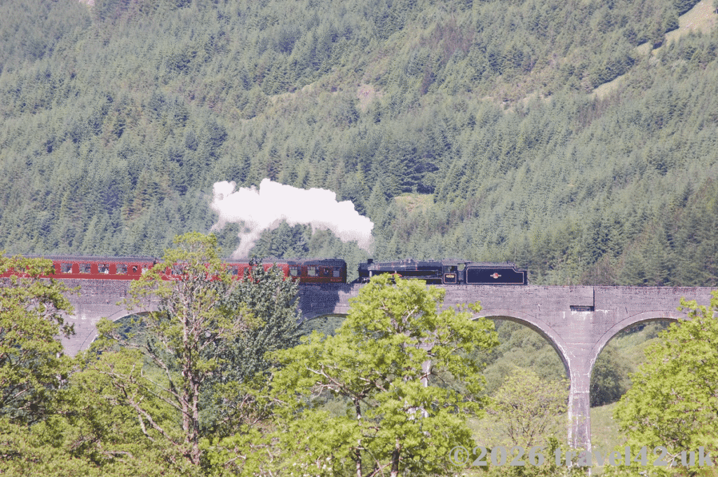 Steam train in Scotland