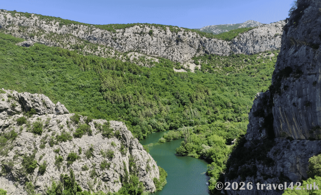 View from Cetina River zipline