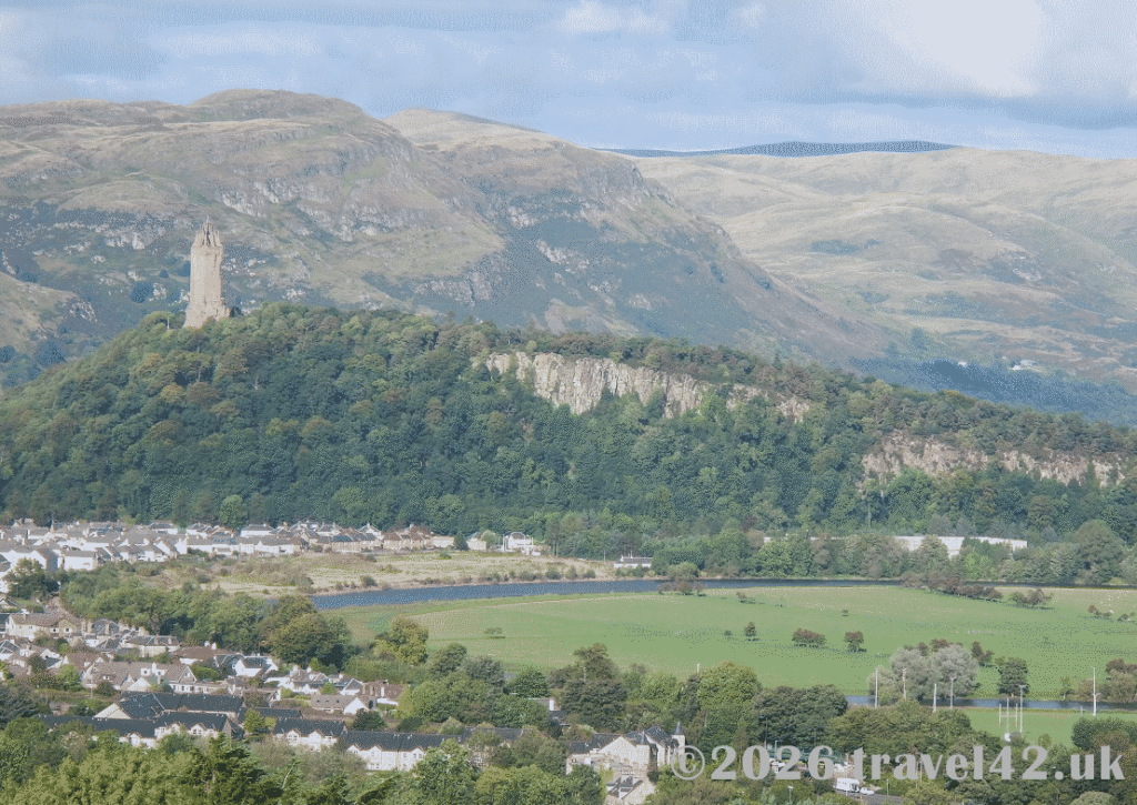 View towards Wallace monument from Stirling Castle