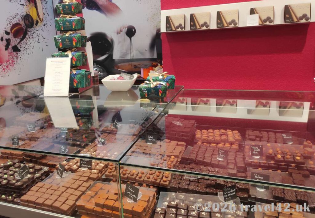 Chocolatier in Carcassonne showcasing handcrafted chocolates