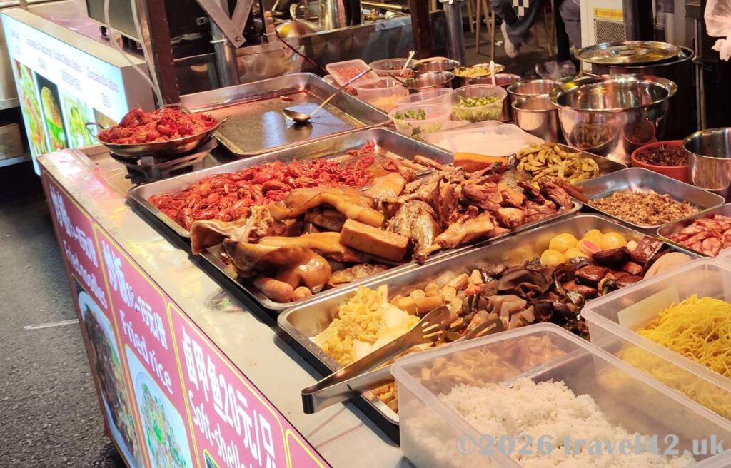 Streetfood market in Wulingyuan