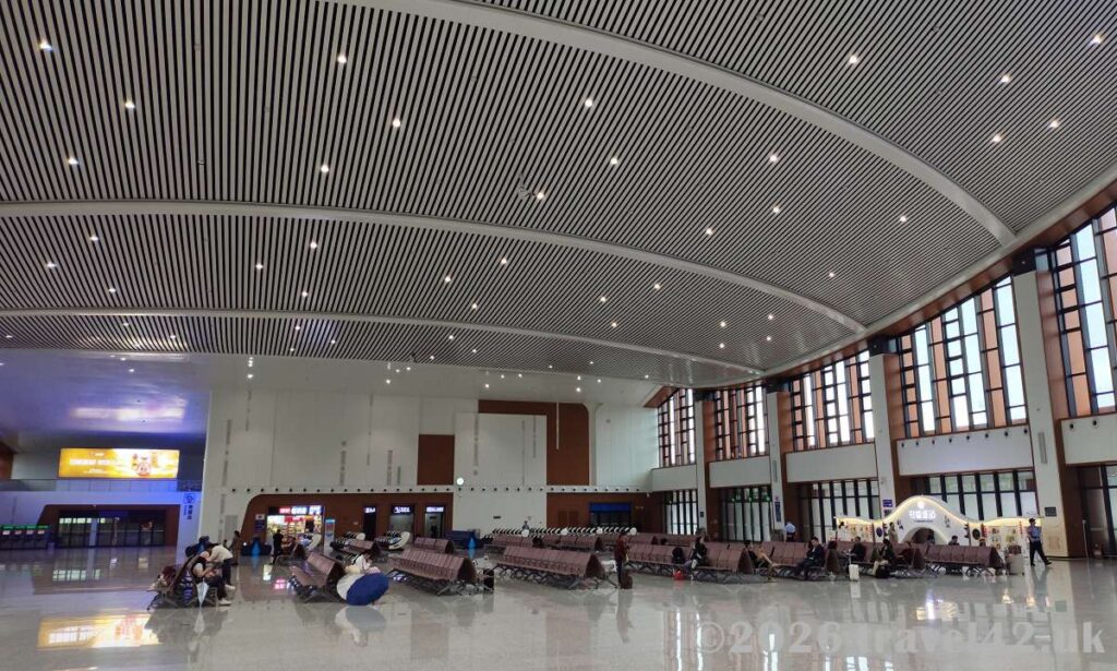 Waiting hall in China train station